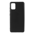Husă silicon lichid neagră pentru Samsung Galaxy A51, vedere frontală, model Liquid Silicone Case