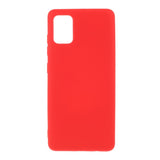 Husa protectie compatibila cu Samsung A51 Liquid Silicone Case Rosu - vivimall.ro