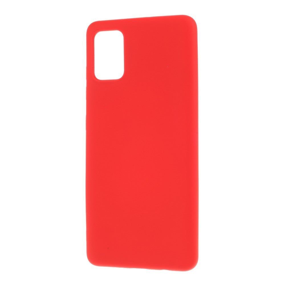 Husa protectie compatibila cu Samsung A51 Liquid Silicone Case Rosu - vivimall.ro