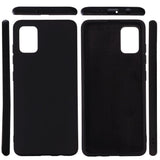 Husa protectie compatibila cu Samsung A71 Liquid Silicone Case Negru - vivimall.ro