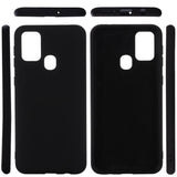 Husa protectie compatibila cu Samsung Galaxy A21S Liquid Silicone Case Negru - vivimall.ro