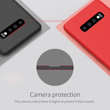 Husa protectie compatibila cu Samsung S10 Liquid Silicone Case Rosu - vivimall.ro