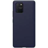 Husa protectie compatibila cu Samsung S10 Lite Liquid Silicone Case Albastru inchis - vivimall.ro
