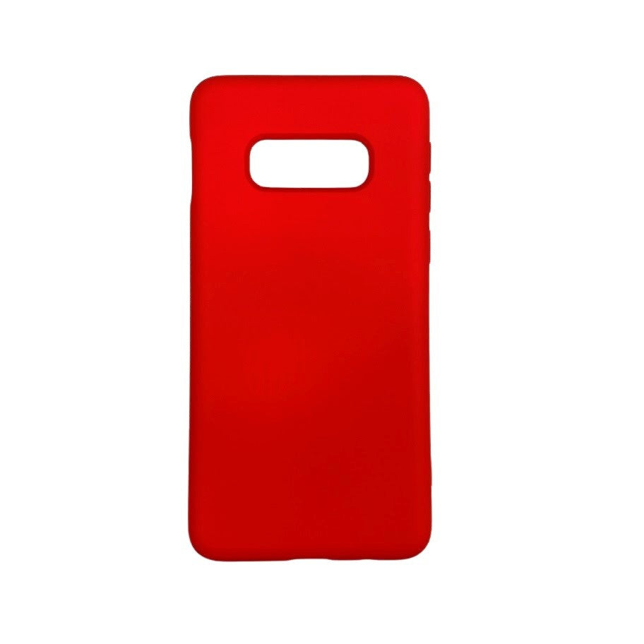 Husa protectie compatibila cu Samsung S10E Liquid Silicone Case Rosu - vivimall.ro