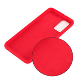 Husa protectie compatibila cu Samsung S20 Liquid Silicone Case Rosu - vivimall.ro
