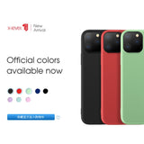 Husa protectie Flippy compatibila cu Apple iPhone 11 Liquid Silicone Case Rosu - vivimall.ro