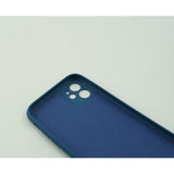 Husa protectie Flippy compatibila cu Apple iPhone 12 Liquid Silicone Case Albastru - vivimall.ro