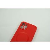 Husa protectie Flippy compatibila cu Apple iPhone 12 Mag Safe Silicone Rosu - vivimall.ro