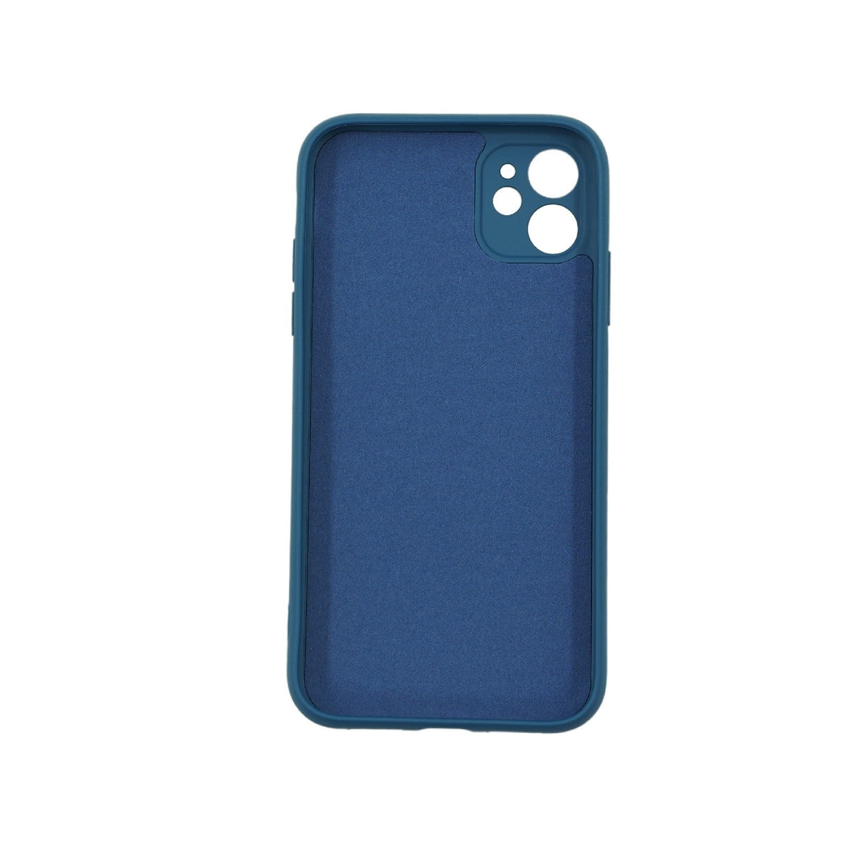 Husa protectie Flippy compatibila cu Apple iPhone 12 Mini Liquid Silicone Case Albastru inchis - vivimall.ro