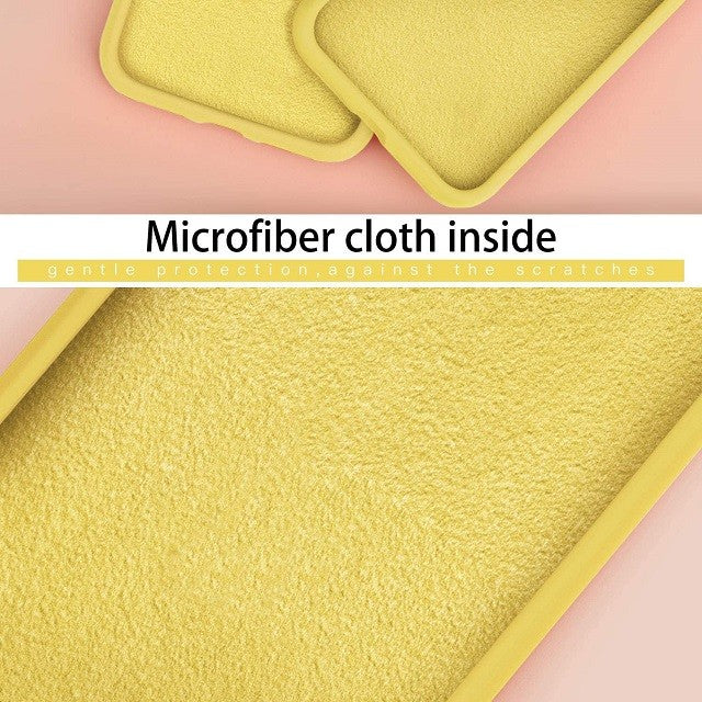 Husa protectie Flippy compatibila cu Apple iPhone 12 Mini Liquid Silicone Ring cu suport rotativ Galben - vivimall.ro