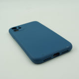 Husa protectie, Flippy, compatibila cu Apple iPhone 12 Pro Liquid Silicone Albastru inchis - vivimall.ro