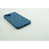 Husa protectie Flippy compatibila cu Apple iPhone 12 Pro Mag Safe Silicone Albastru inchis - vivimall.ro