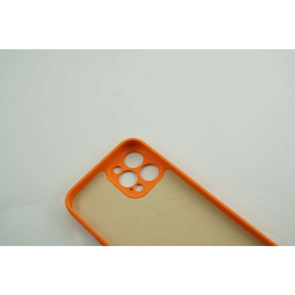 Husa protectie Flippy compatibila cu Apple iPhone 12 Pro Mag Safe Silicone Portocaliu - vivimall.ro