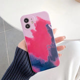 Husa protectie Flippy compatibila cu Apple iPhone 12 Pro Max Tpu Ombre, Negru/Roz/Mov - vivimall.ro