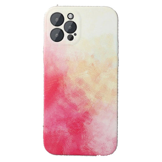 Husa protectie Vivimall compatibila cu Apple iPhone 12 Pro Max Tpu Ombre, Roz/Galben - vivimall.ro