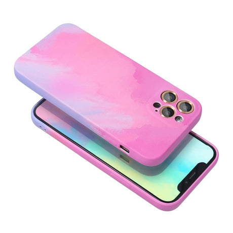 Husa protectie Flippy compatibila cu Apple iPhone 12 Pro Tpu Ombre, Roz/Mov - vivimall.ro
