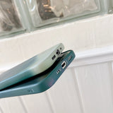 Husa protectie Flippy compatibila cu Apple iPhone 12 Pro Tpu Ombre, Verde/Alb - vivimall.ro