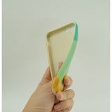 Husa protectie Flippy compatibila cu Apple iPhone 12 Pro Tpu Ombre, Verde/Portocaliu - vivimall.ro