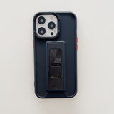 Husa protectie Flippy compatibila cu Apple iPhone 13 Defender Model 5 cu suport,Negru - vivimall.ro