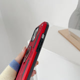Husa protectie Flippy compatibila cu Apple iPhone 13 Defender Model 5 cu suport prindere inel,Rosu - vivimall.ro