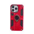 Husă iPhone 13 Defender Model 5 roșu cu inel rotativ metalic 360°, vedere frontală