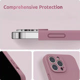 Husa protectie Flippy compatibila cu Apple iPhone 13 Liquid Silicone Mov - vivimall.ro