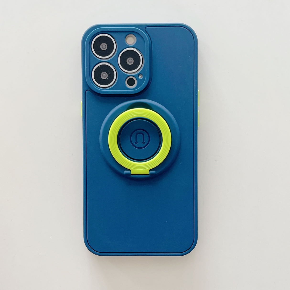 Husa protectie Flippy compatibila cu Apple iPhone 13 Mag Safe Silicone Albastru - vivimall.ro