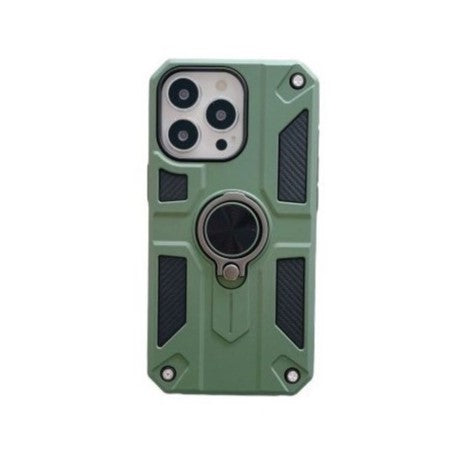 Husa protectie Vivimall compatibila cu Apple iPhone 13 Mini Defender Model 5 cu suport,Verde - vivimall.ro
