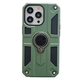 Husa protectie Flippy compatibila cu Apple iPhone 13 Pro Defender Model 5 cu suport prindere inel,Verde - vivimall.ro