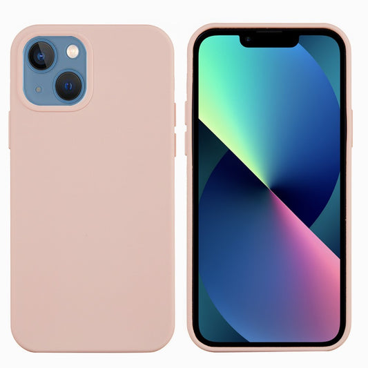 Husa protectie Vivimall compatibila cu Apple iPhone 13 Pro Liquid Silicone Roz - vivimall.ro