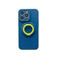 Husa protectie Vivimall compatibila cu Apple iPhone 13 Pro Mag Safe Silicone Albastru - vivimall.ro