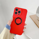 Husa protectie Flippy compatibila cu Apple iPhone 13 Pro Mag Safe Silicone Rosu - vivimall.ro