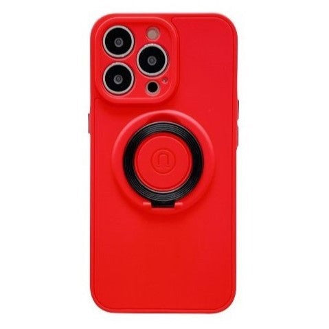 Husa protectie Vivimall compatibila cu Apple iPhone 13 Pro Mag Safe Silicone Rosu - vivimall.ro