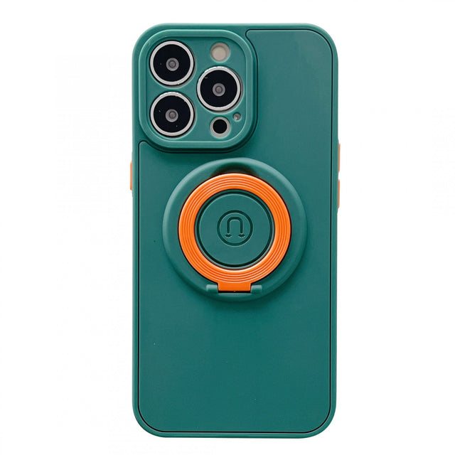 Husa protectie Flippy compatibila cu Apple iPhone 13 Pro Mag Safe Silicone Verde - vivimall.ro