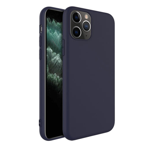 Husa protectie Vivimall compatibila cu Apple iPhone 13 Pro Matte Tpu Albastru Inchis Mat - vivimall.ro
