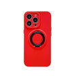 Husa protectie Vivimall compatibila cu Apple iPhone 13 Pro Max Mag Safe Silicone Rosu - vivimall.ro