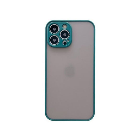 Husa protectie Vivimall compatibila cu Apple iPhone 13 Pro Max Phantom Tpu Verde - vivimall.ro