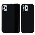 Husă Matte TPU neagră pentru Apple iPhone 7, 8 și SE 2 (2020), suprafață mată anti-amprentă, vedere frontală