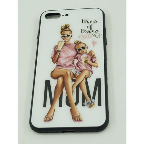 Husa protectie Flippy compatibila cu Apple iPhone 7/8G/SE 2020 Glass print Mama of Drama Multicolor - vivimall.ro