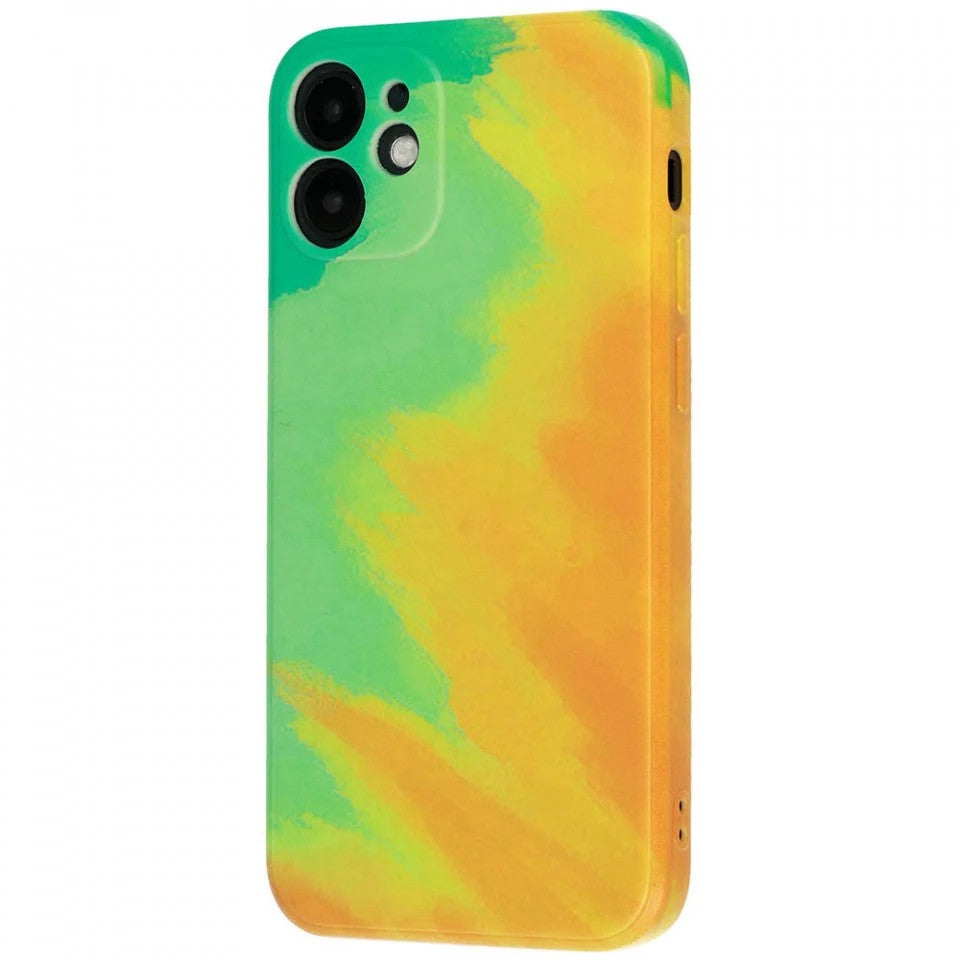 Husa protectie Flippy compatibila cu Apple iPhone 7/8G/SE2020 Tpu Ombre, Verde/Portocaliu - vivimall.ro