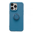 Husa protectie Vivimall compatibila cu Apple iPhone XR Liquid Silicone Ring cu suport rotativ Albastru - vivimall.ro
