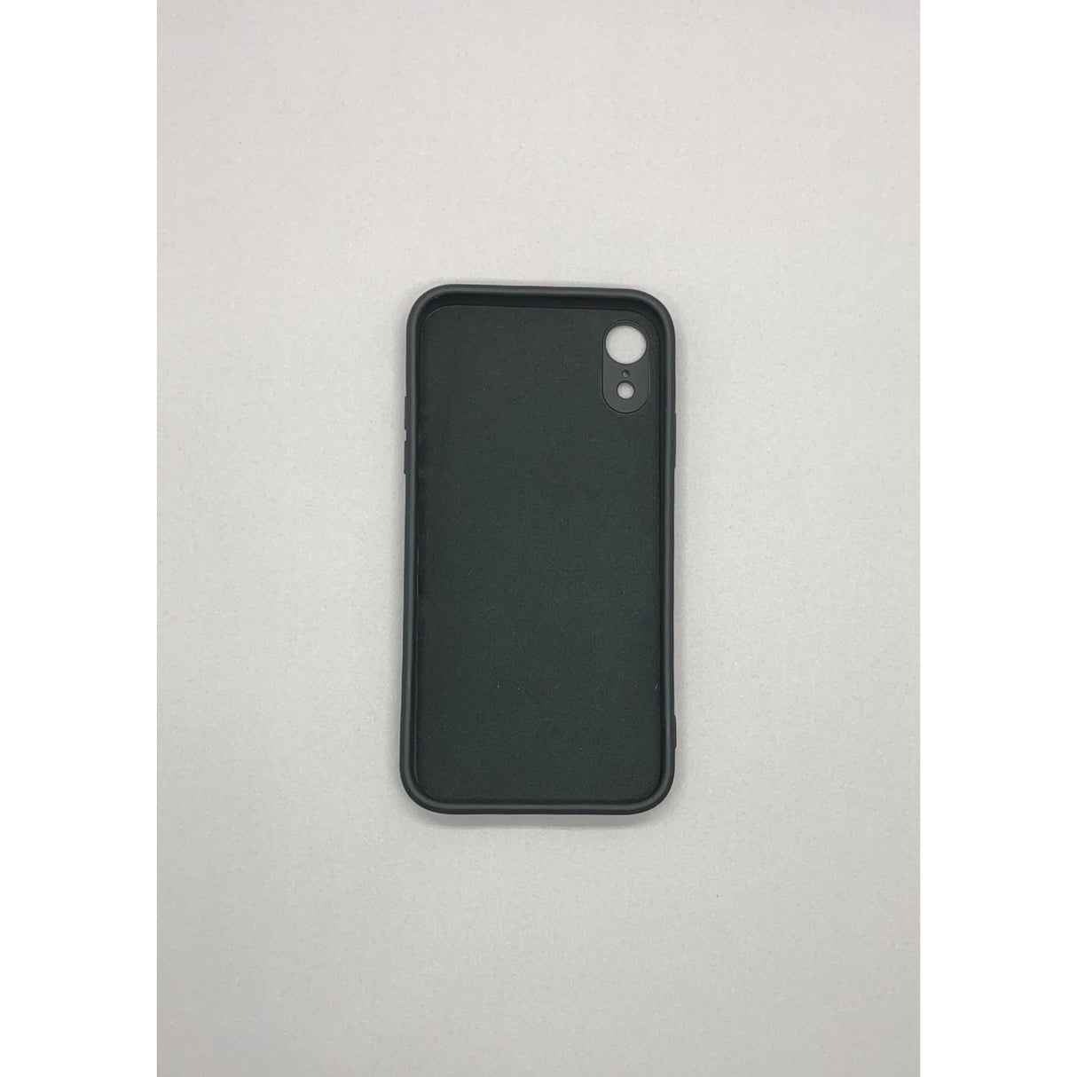 Husa protectie Flippy compatibila cu Apple iPhone XR Liquid Silicone Ring cu suport rotativ Negru - vivimall.ro