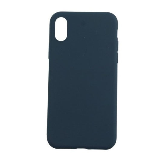 Husa protectie Vivimall compatibila cu Apple iPhone XS Max Matte Tpu Albastru inchis - vivimall.ro