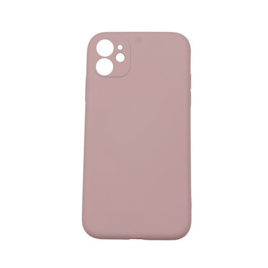 Husa protectie Vivimall compatibila cu Apple iPhone 11 Liquid Silicone Roz - vivimall.ro