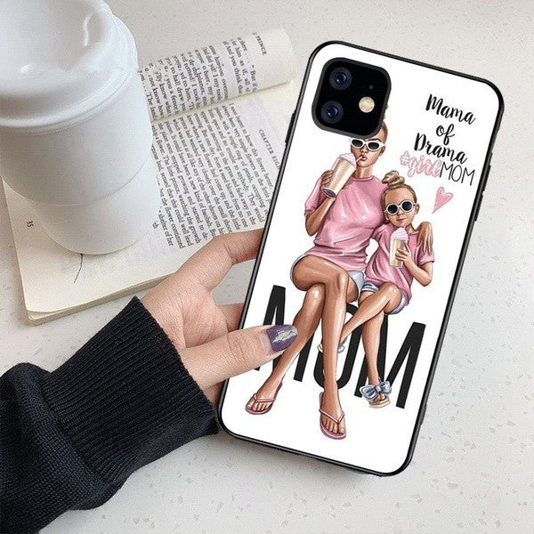 Husa protectie Flippy compatibila cu Huawei Nova 9 Glass print Mama of Drama Multicolor - vivimall.ro