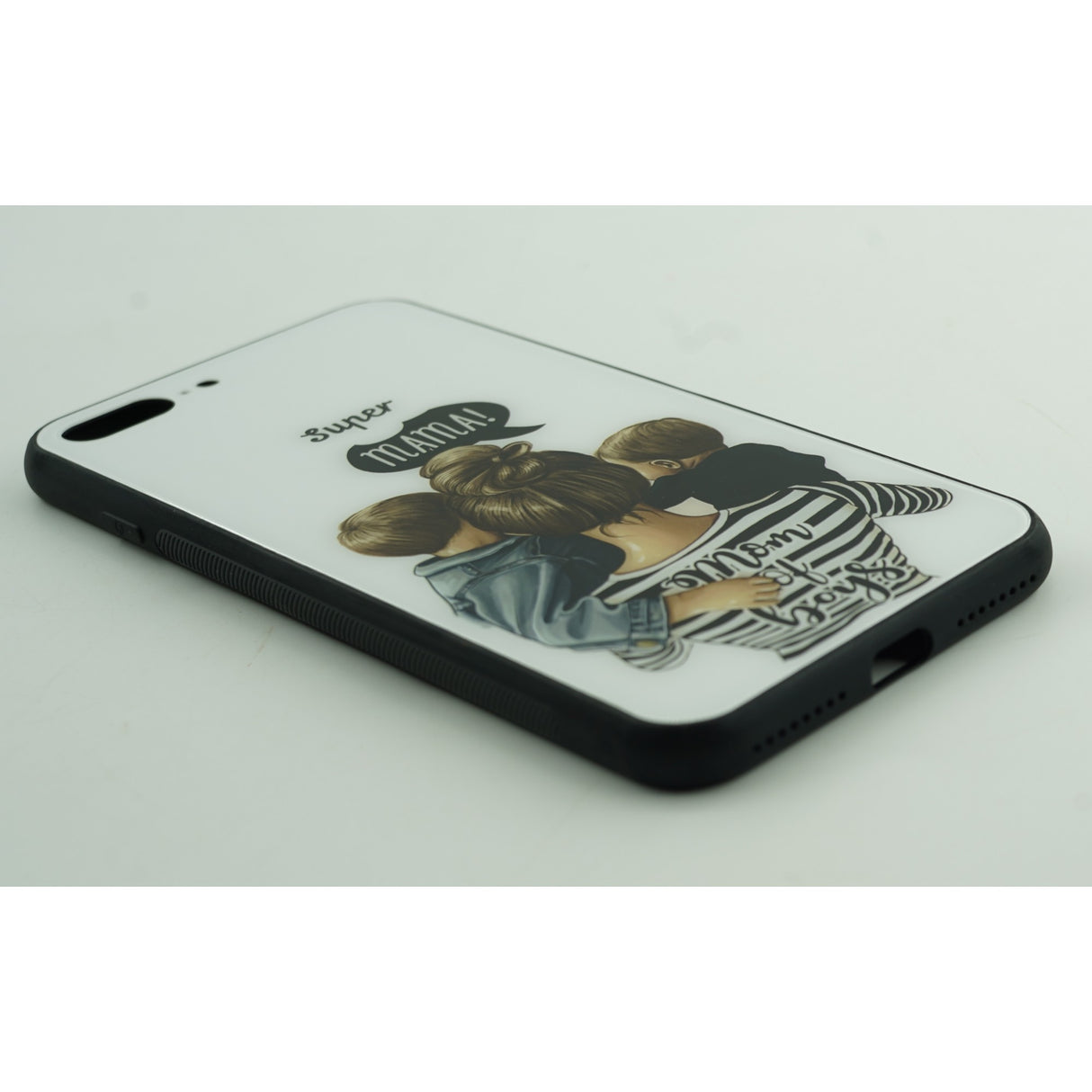 Husa protectie Flippy compatibila cu Huawei Nova 9 Glass print Super Mom Multicolor - vivimall.ro