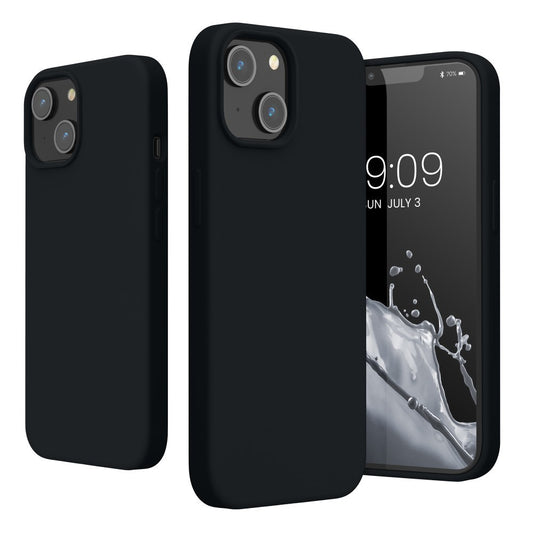 Husa protectie Vivimall compatibila cu Huawei P Smart 2021 Liquid Silicone Case Negru - vivimall.ro