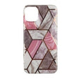 Husa protectie Vivimall compatibila cu Huawei P30 Lite Soft IMD TPU Marble Geometric Alb - vivimall.ro