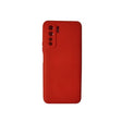 Husa protectie Vivimall compatibila cu Huawei P40 Lite 5G Liquid Silicone Case Rosu - vivimall.ro