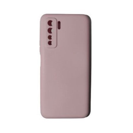 Husa protectie Flippy compatibila cu Huawei P40 Lite 5G Liquid Silicone Case Roz - vivimall.ro
